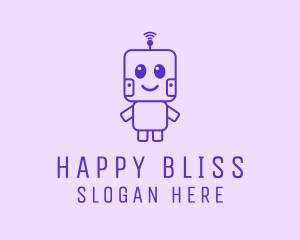 Happy Baby Robot logo design