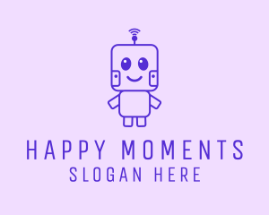 Happy Baby Robot logo design