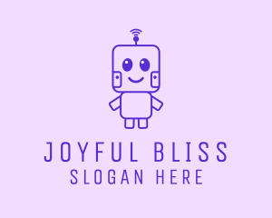 Happy Baby Robot logo design