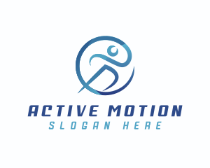 Running Marathon Athlete logo design