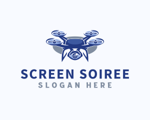 Drone Camera Surveillance logo design