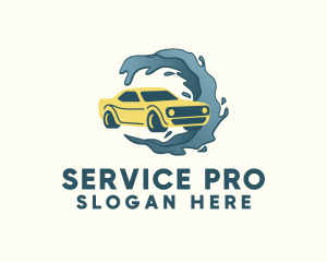 Auto Car Wash Service logo design