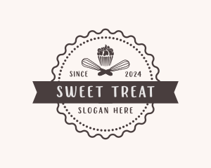 Cupcake Muffin Dessert logo design