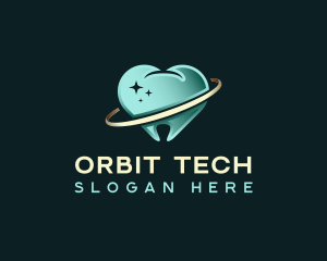 Tooth Dental Orbit logo design