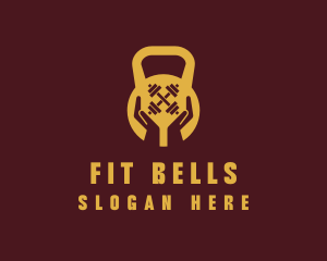 Weights Fitness Hand  logo design