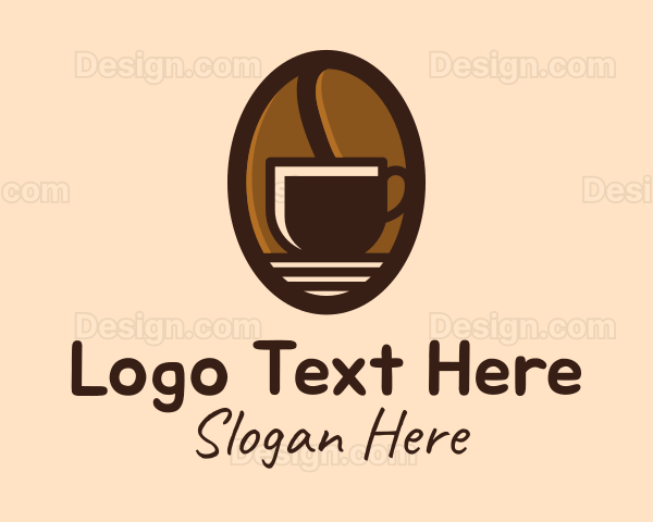 Coffee Bean Cup Logo