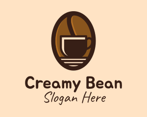 Coffee Bean Cup logo design