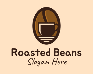 Coffee Bean Cup logo design