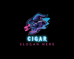 Wizard Vape Smoke Gaming logo design