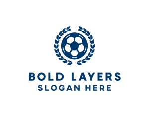 Soccer Ball Emblem logo design