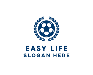 Soccer Ball Emblem logo design