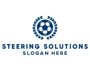 Soccer Ball Emblem logo design