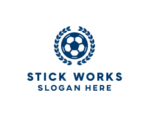 Soccer Ball Emblem logo design