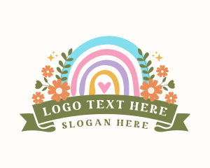 Cute Floral Rainbow logo