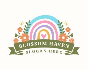 Cute Floral Rainbow logo