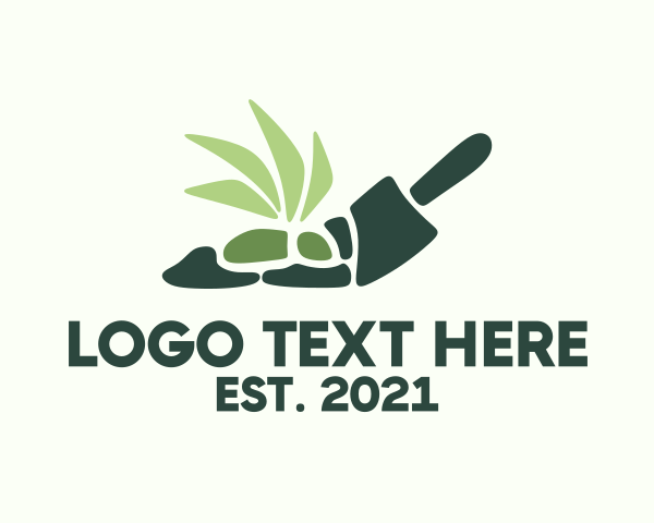 Green Garden Shovel logo