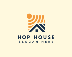 Sun House Property logo design