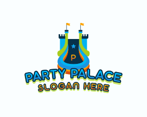 Castle Inflatable Playground logo design