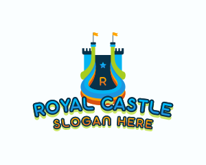 Castle Inflatable Playground logo design