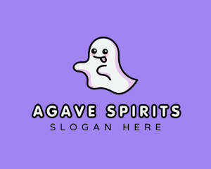 Ghost Cute Spirit logo design