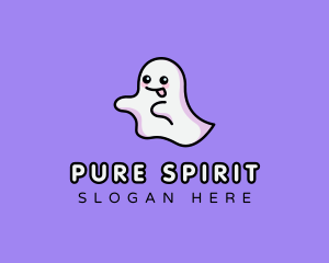 Ghost Cute Spirit logo design