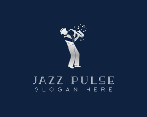 Male Jazz Saxophonist logo