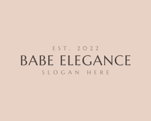 Elegant Business Wordmark logo design