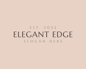 Elegant Business Wordmark logo design