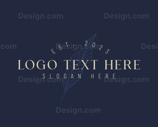 Elegant Beauty Leaf Logo