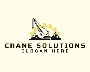 Mountain Construction Crane logo