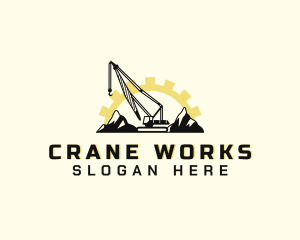 Mountain Construction Crane logo