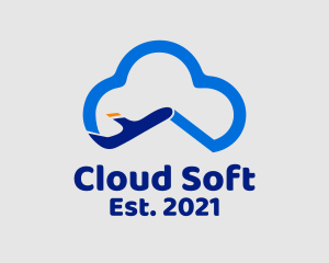 Cloud Aviation Plane  logo design