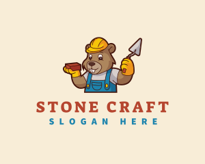 Beaver Trowel Brick logo design