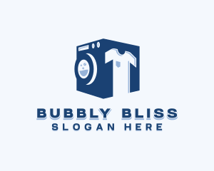 Laundry Washing Dryer logo design