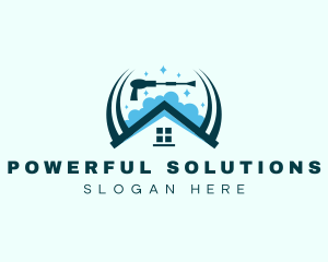 Pressure Washer Housekeeping logo design