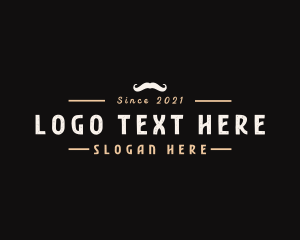 Gentleman Mustache Business logo