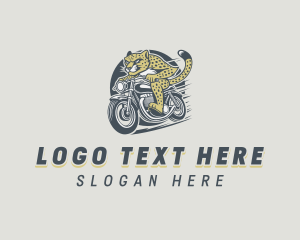 Biker Motorcycle Cheetah logo