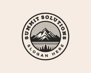 Hiking Summit Adventure logo design