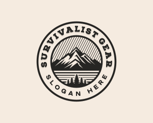 Hiking Summit Adventure logo design