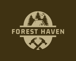 Forest Cabin Carpentry logo design