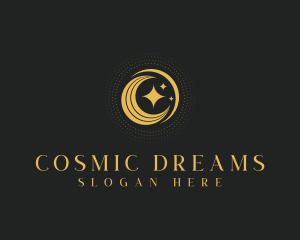 Cosmic Astrology Moon logo design