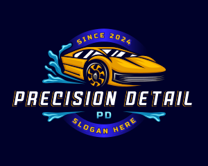 Auto Detailing Car Wash logo design