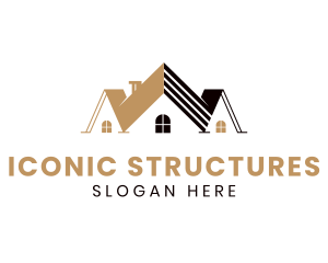 House Roof Structure logo design