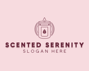 Scented Candle Home Decor logo design