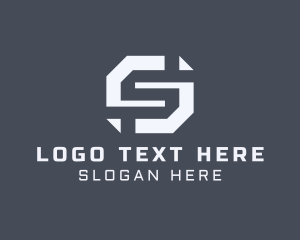 Geometric Digital Maze Logo