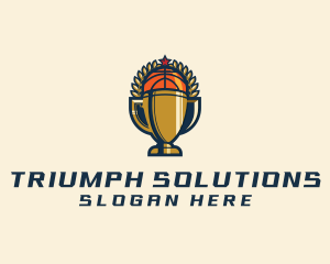 Basketball Tournament Trophy logo