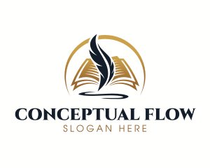 Quill Book Writing logo