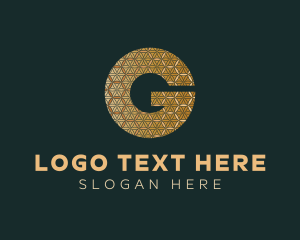 Gold Luxury Letter G logo