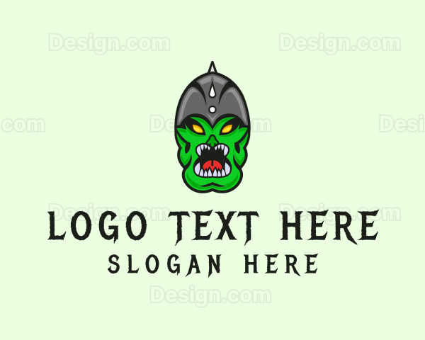 Evil Monster Character Logo