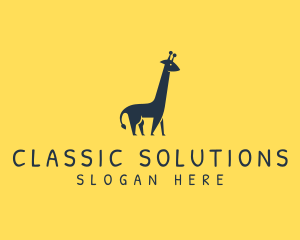 Wildlife Giraffe Animal logo design